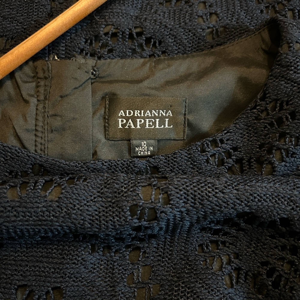 Adrianna Papell Midnight Lace Dress - Picture 3 of 7